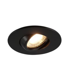 Moderne Badezimmer Einbaustrahler Schwarz, Jill, IP44