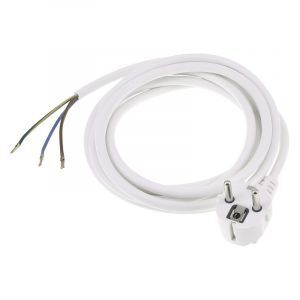 Q-Link-Verbindungskabel geerdet, 2500 W 3 x 1,0 mm. 2,5 m weiß