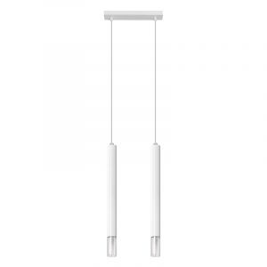 Glas Pendelleuchte Weiß, Ishani
