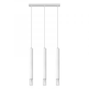 Glas Pendelleuchte Weiß, Ishani