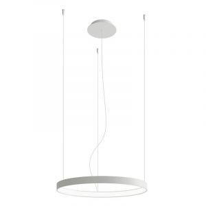 Aluminium Pendelleuchte Weiß, Ringo, 30W, 3000K LED