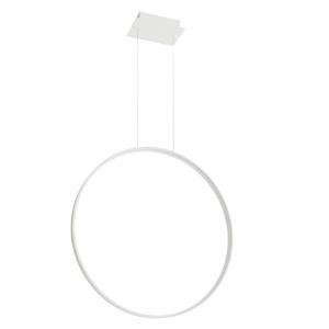 Aluminium Pendelleuchte Weiß, Ringo, 50W, 3000K LED