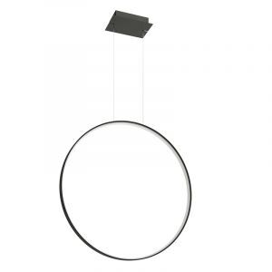 Aluminium Pendelleuchte Schwarz, Ringo, 50W, 3000K LED