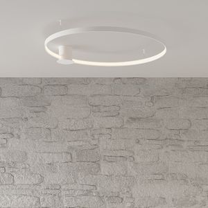 Aluminium Deckenlampe Weiß, Ringo, 30W, 3000K LED