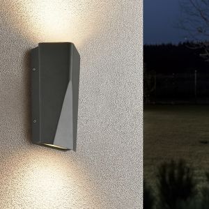 Anthrazit Außenleuchte Design, Sahl, 4,5W, 3000K LED, IP65