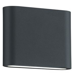 Anthrazit Außenleuchte Modern, Bridlington, 2,5W, 3000K LED, IP54