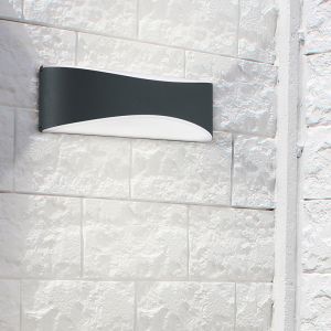 Schwarze Außenleuchte Modern, Bernadina, 9W, 3000K LED, IP65