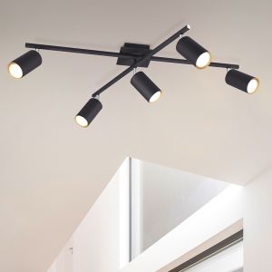 Schwarze Deckenlampe Modern, Kaso