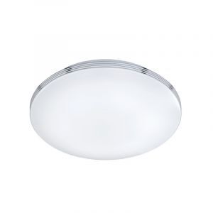 Chrom Badezimmer Deckenleuchte Kunststoff, Brunella, 24W, 3000K LED, IP44