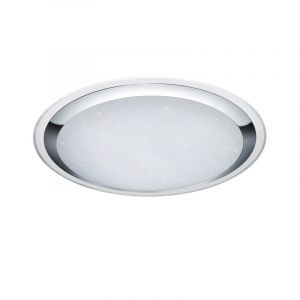 Weiße Deckenlampe Modern, Romain, 95W, warm- bis kaltweiß einstellbare LED, mit Fernbedienung