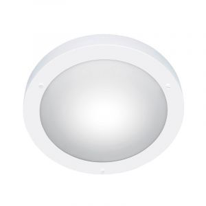 Weiße Badezimmer Deckenleuchte Glas, Hadleigh, IP44