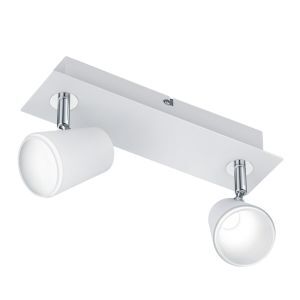 Weiße Wandleuchte Glas, Laysha, 6W, 3000K LED, mit Schalter