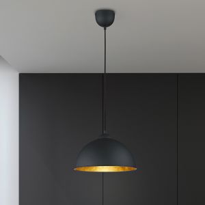 Schwarze Pendelleuchte Metall, Lyndee