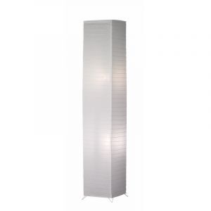 Papier Stehlampe Weiß, Vien, mit Schalter