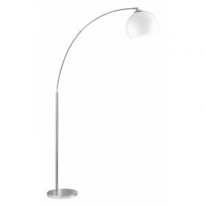 Chrom Stehlampe Kunststoff, Yana, mit Schalter