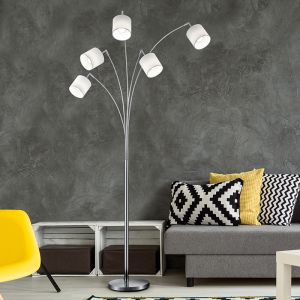 Nickel Stehlampe Modern, Koge, mit Schalter