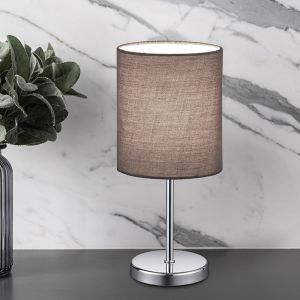 Chrom Tischleuchte Modern, Zoe, mit Schalter
