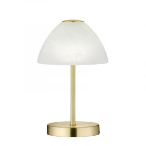Nickel Tischleuchte Modern, Aaron, 2,5W, 3000K LED, mit Schalter
