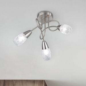 Nickel Deckenlampe Antik, Venya