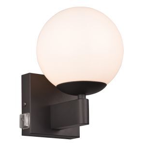 Schwarze Wandleuchte Badezimmer Modern, Eray, IP44