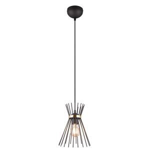 Schwarze Pendelleuchte Industrial, Fransiscus