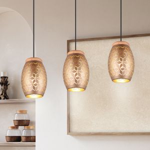 Taupe Pendelleuchte Modern, Delana