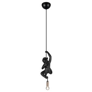Schwarze Pendelleuchte Kunststoff, Macaca