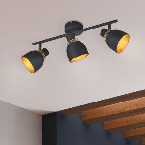 Schwarze Deckenstrahler Modern, Sylvano