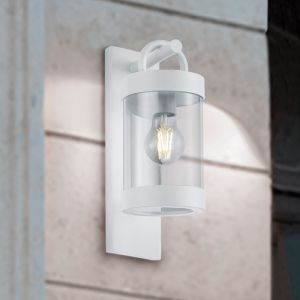 Weiße Außen Wandleuchte mit Dämmerungsmelder Modern, Sambesi, IP44