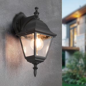 Schwarze Außenleuchte Antik, Lavina, IP44
