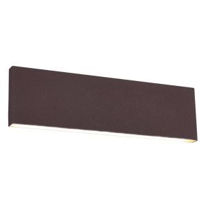 Rostfarbene Up down Wandleuchte Modern, Coscon, 6W, 3000K LED