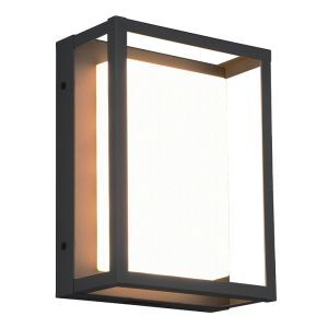 Anthrazit Außenleuchte Metall, Rolina, 10W, warm- bis kaltweiß einstellbare LED, IP54, 3-stufig dimmbar