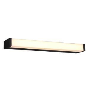 Schwarze Wandleuchte Badezimmer Modern, Celesta, 6W, 3000K LED, IP44