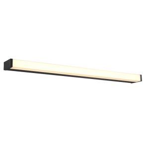 Schwarze Wandleuchte Badezimmer Modern, Celesta, 12W, 3000K LED, IP44