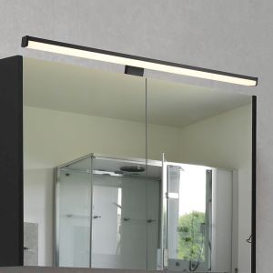 Schwarze Wandleuchte Badezimmer Modern, Celal, 11,5W, 3000K LED, IP44