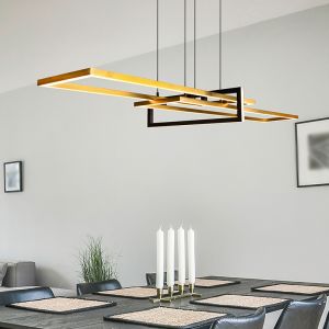 Messing Pendelleuchte Modern, Hatun, 34W, 3000K LED