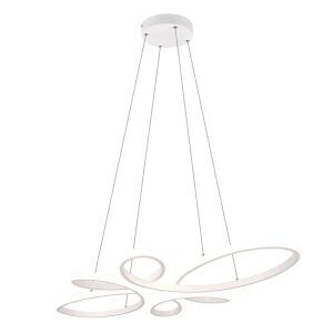 Weiße Pendelleuchte Esszimmer Design, Vikash, 32W, 4000K LED, 3-stufig dimmbar