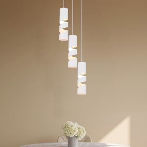 Weiße Pendelleuchte Design, Marouan