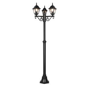 Schwarze Mastleuchte Antik, Lavina, IP44