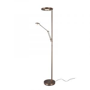 Bronze Leselampe Stehlampe Modern, Yazid, 32W, in Lichtfarbe einstellbare LED