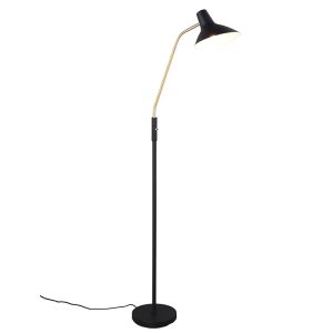Schwarze Stehlampe Antik, Merit