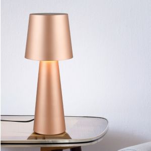 Braune Tischleuchte Modern, Lillyam, mit Schalter