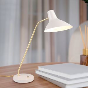 Weiße Schreibtischlampe Antik, Merit