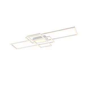 Weiße Deckenlampe Modern, Retan, 60W, warm- bis kaltweiß einstellbare LED, mit Fernbedienung