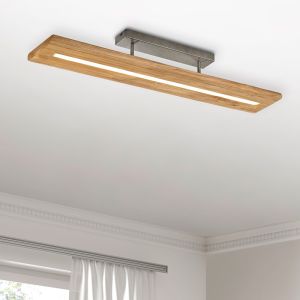 Holz Deckenlampe Braun, Deka, 27W, 3000K LED