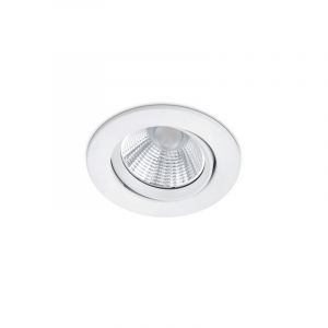 Weiße Badezimmer Einbaustrahler Modern, Imani, 5W, 3000K LED, IP23