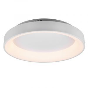 Weiße Deckenlampe Modern, Jered, 48W, warm- bis kaltweiß einstellbare LED, mit Fernbedienung