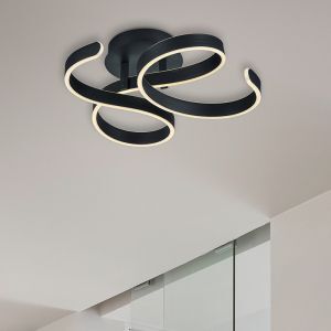 Anthrazit Deckenlampe Modern, Davu, 40W, 3000K LED