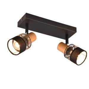 Schwarze Deckenstrahler Retro, Solmaz