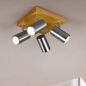 Nickel Deckenstrahler Modern, Kaso